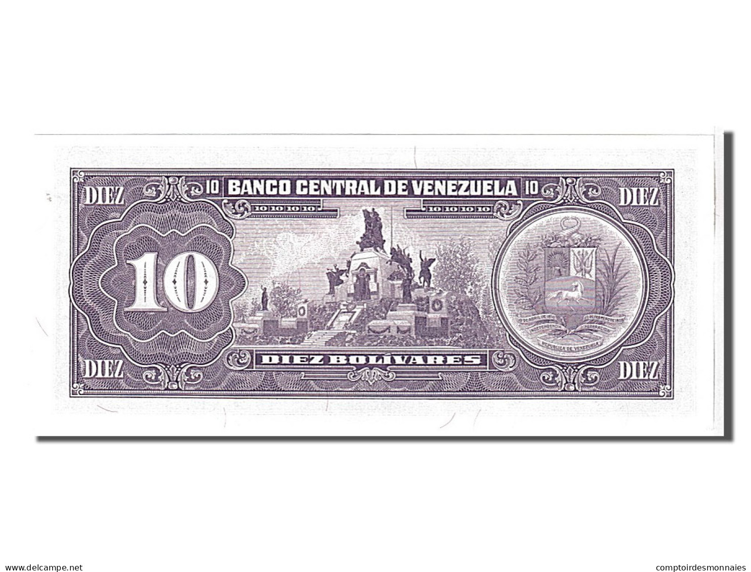 Billet, Venezuela, 10 Bolívares, 1992, KM:61c, NEUF - Venezuela