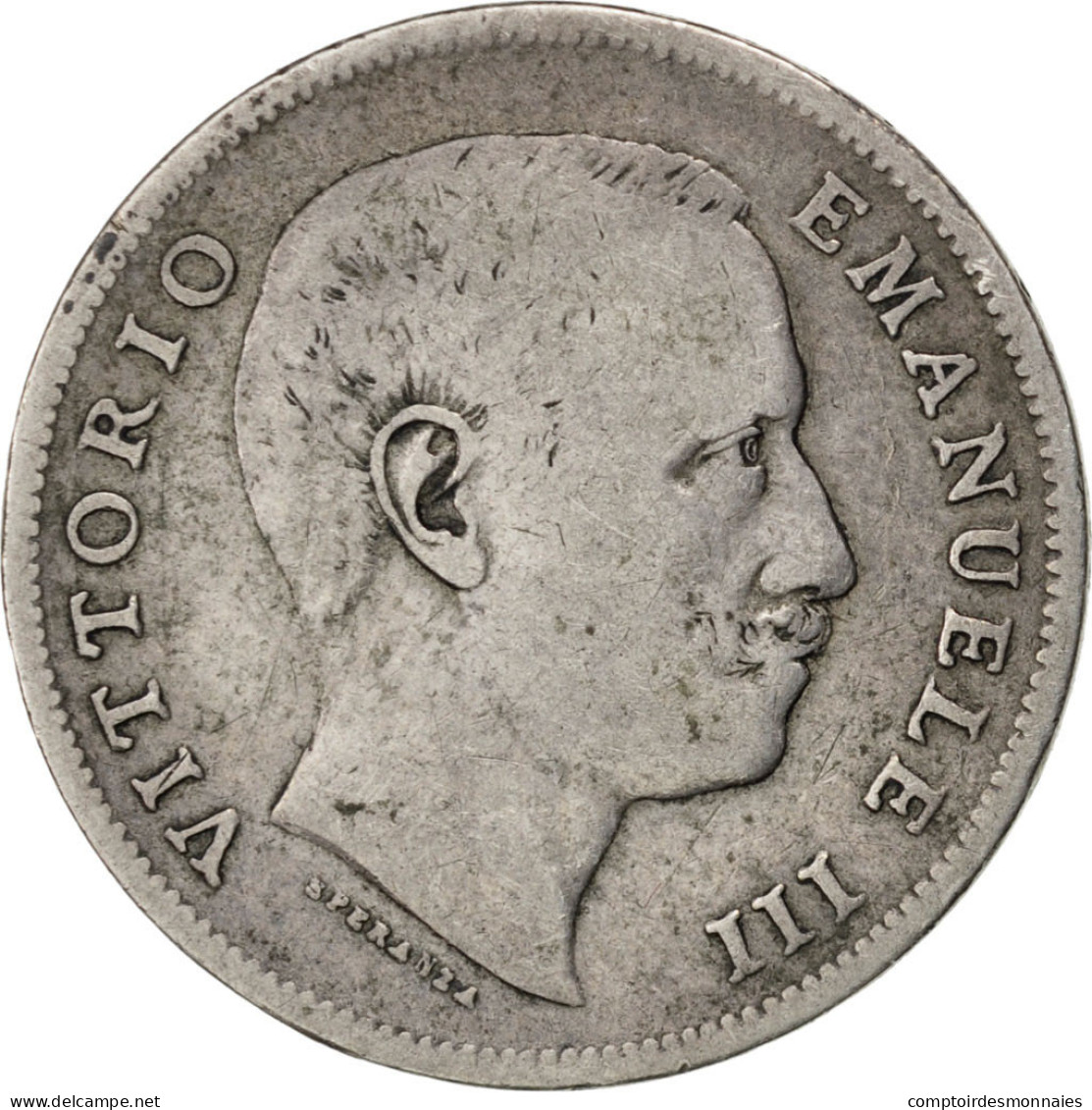 Monnaie, Italie, Vittorio Emanuele III, Lira, 1905, Rome, TB, Argent, KM:32 - 1900-1946 : Vittorio Emanuele III & Umberto II