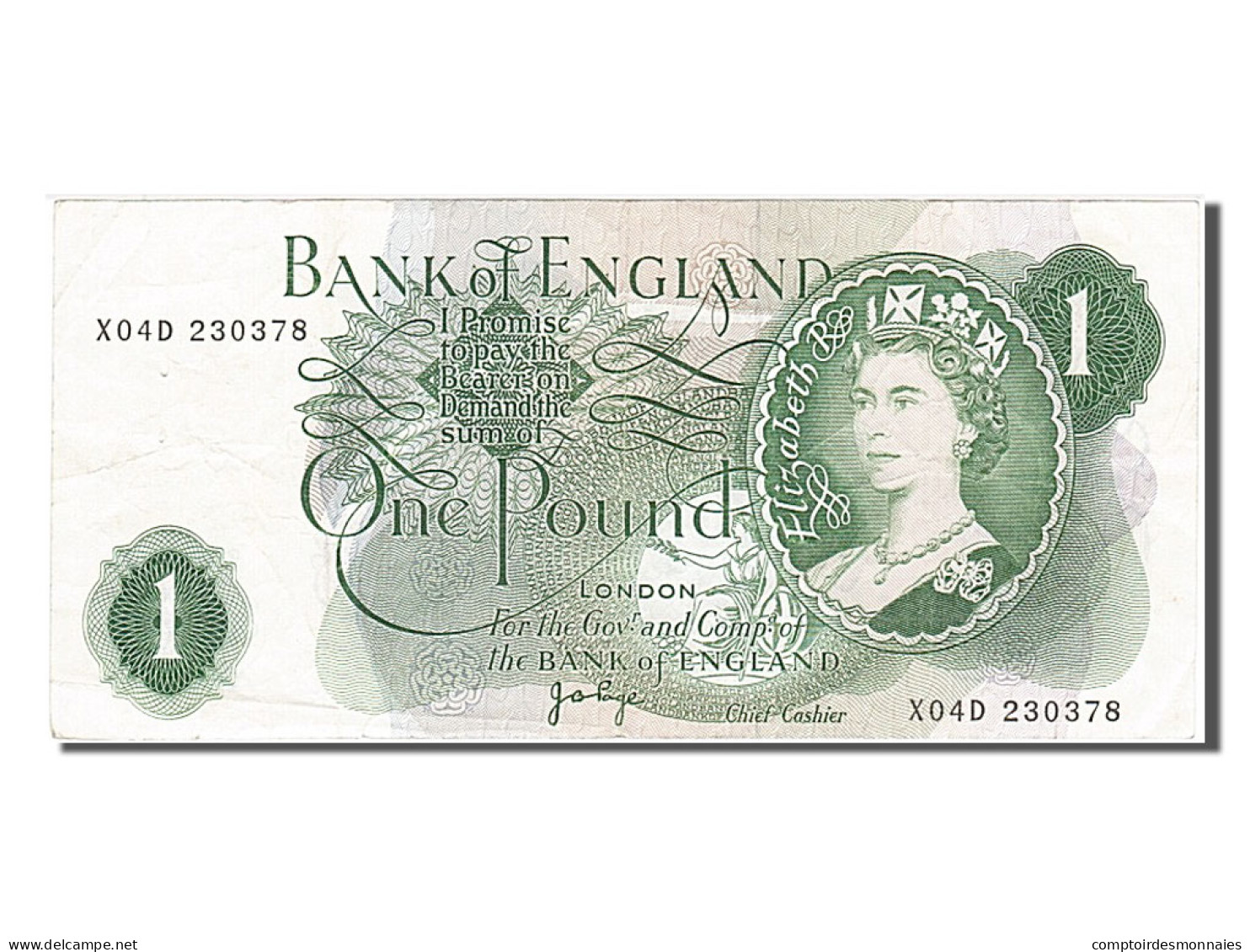 Billet, Grande-Bretagne, 1 Pound, 1970, TTB - 1 Pond