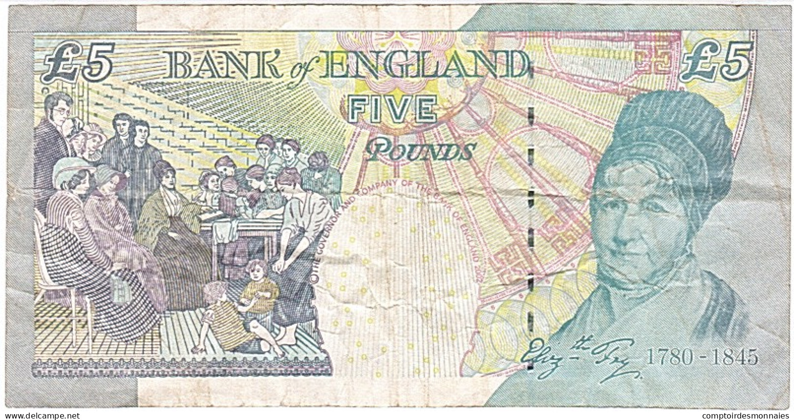 Billet, Grande-Bretagne, 5 Pounds, 2002, TTB - 5 Pounds