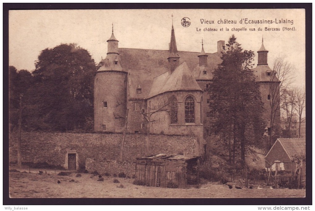 ECAUSSINNES - Vieux Château D´ Ecaussines Lalaing - Château Et Chapelle Vus Du Berceau (Nord)  // - Ecaussinnes