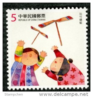 2014 Children At Play Stamp Toy Bamboo Helicopter Dragonfly Kid Girl Costume - Unclassified