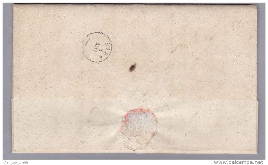 Heimat AG DIETWIL 1857-05-03 Blau Kursiv-Lang-Stempel Auf Amtlich Brief Nach Buttwil - ...-1845 Préphilatélie