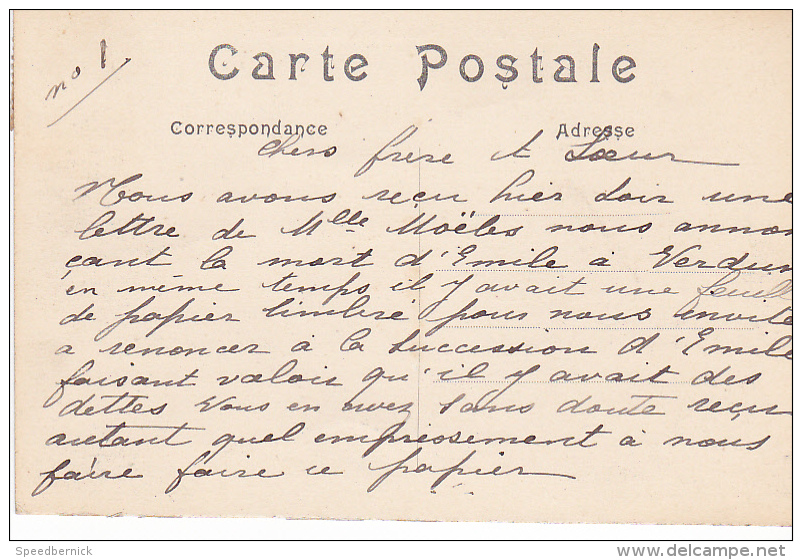 23515  Militaria Ecole Du Pont De Genie De Versailles France -443 Ed ? Correspondance Guerre 1914 - Régiments