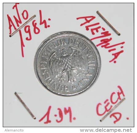 MONEDA DE 1.00 DM  R.F. ALEMANA -AÑO 1984-CECA -D-  CIRCULADA - 1 Mark