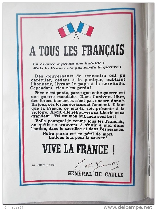 Document De Paris Jour De 1970(hors Série)-Charles De Gaulle(voir Photos) - 1950 - Oggi