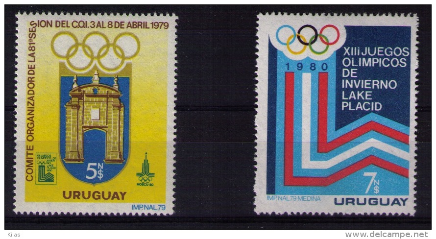 URUGUAY 1979 Winter Olympic Games Lake Placid - Hiver 1980: Lake Placid