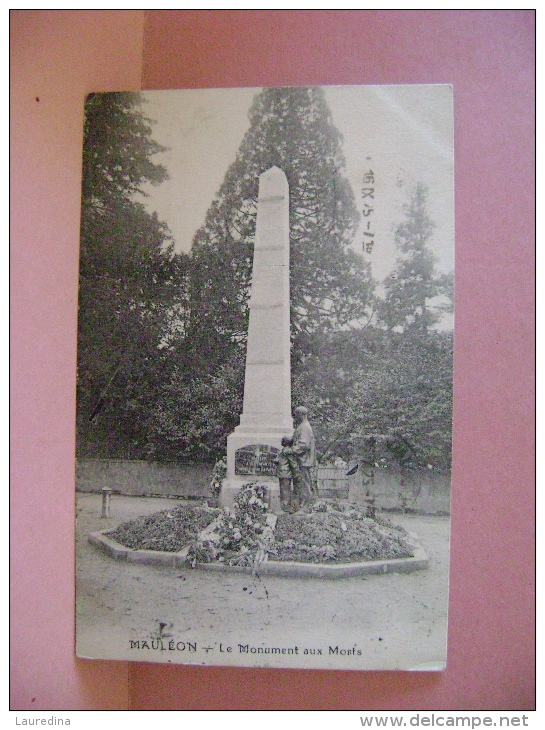 CP  MAULEON  LE MONUMENT AUX MORTS - Mauleon