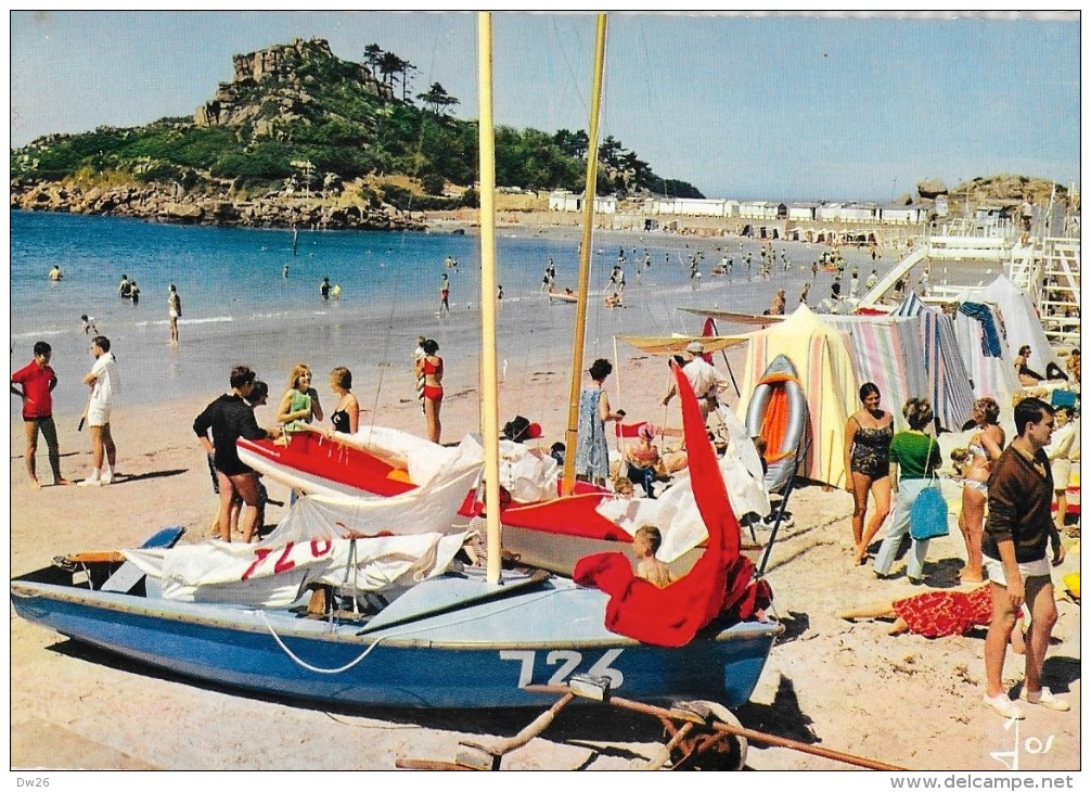 Trebeurden - La Plage De Tresmeur - Dériveur Sur La Plage - Carte Jos De 1957 - Trébeurden