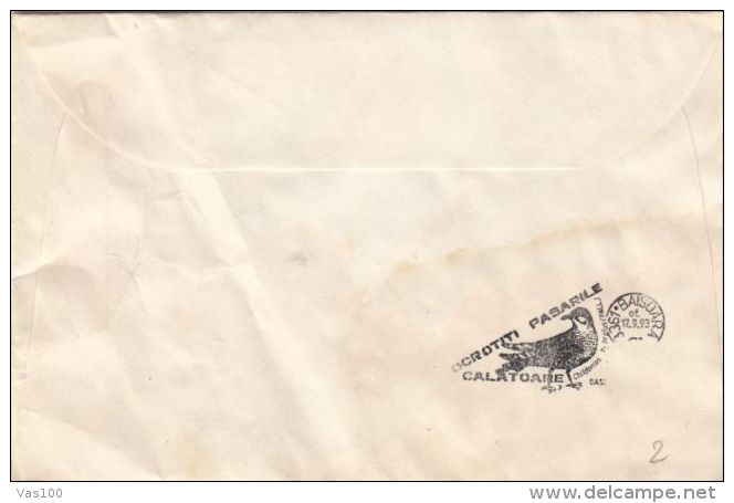 BIRDS, WHISKERED TERN, SPECIAL COVER, 1993, ROMANIA - Marine Web-footed Birds