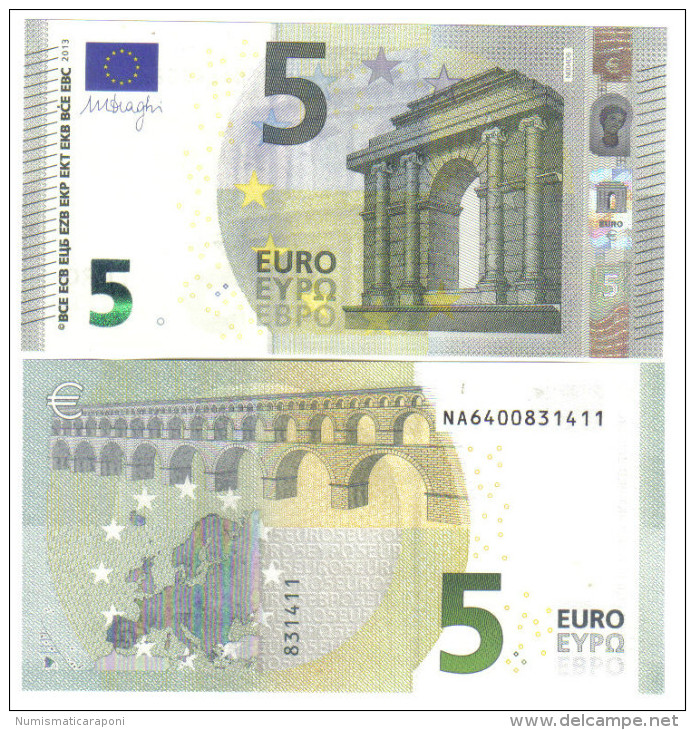 5 € NEW AUSTRIA N004D6 NA DRAGHI Cod.€.077 - 5 Euro