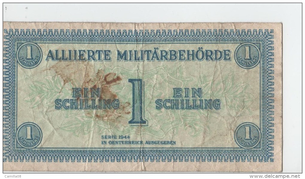 AUTRICHE.ALLIIERTE MOLITARBEHORDE.1 EIN SCHILLING - Autriche