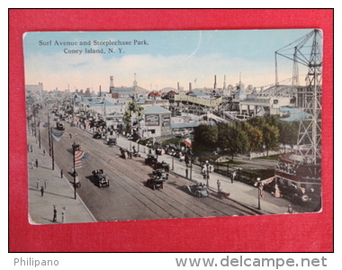 Surf Avenue & Steeplechase Park Coney Island NY Not Mailed Not Mailed Ref 1261 - Manhattan