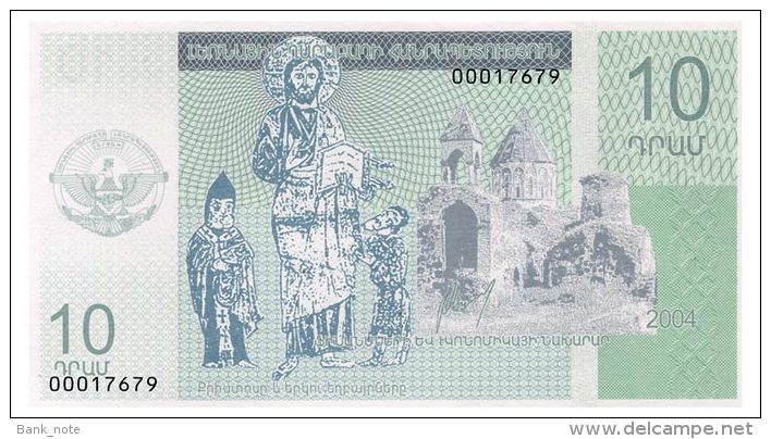 NAGORNO KARABAKH 10 DRAM 2004 Unc - Nagorno Karabakh