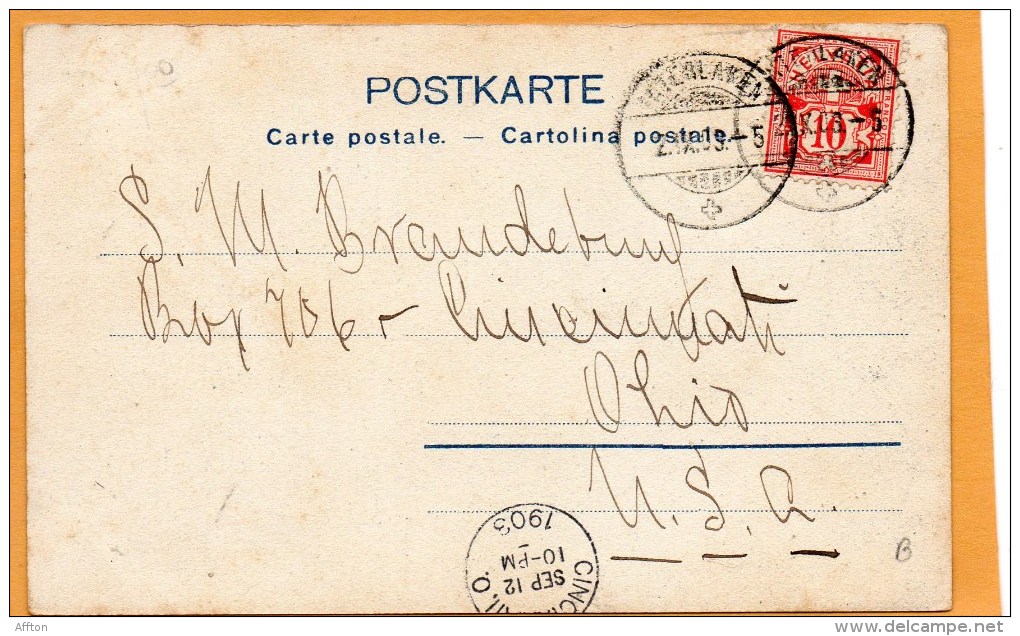 Ringgenberg Switzerland 1903 Postcard - Ringgenberg