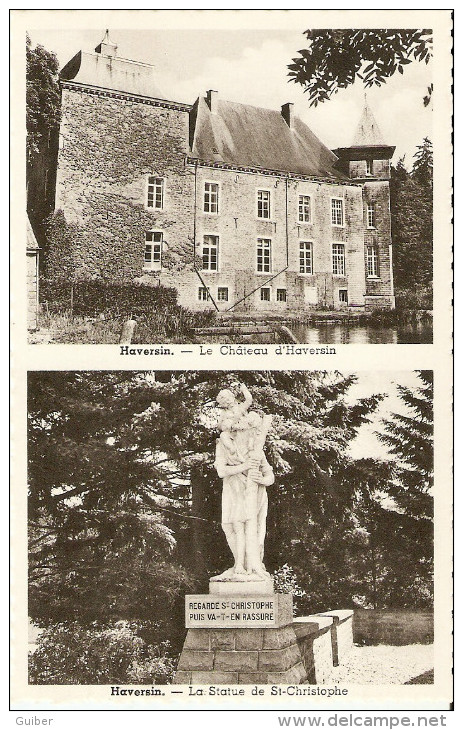Haversin Ciney Pres De Leignon Le Chateau +la Statue De Saint Cristophe - Ciney