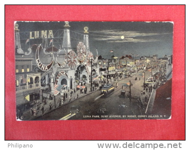 Luna Park Surf Avenue By Night Coney Island NY Not Mailed    Ref 1261 - Manhattan