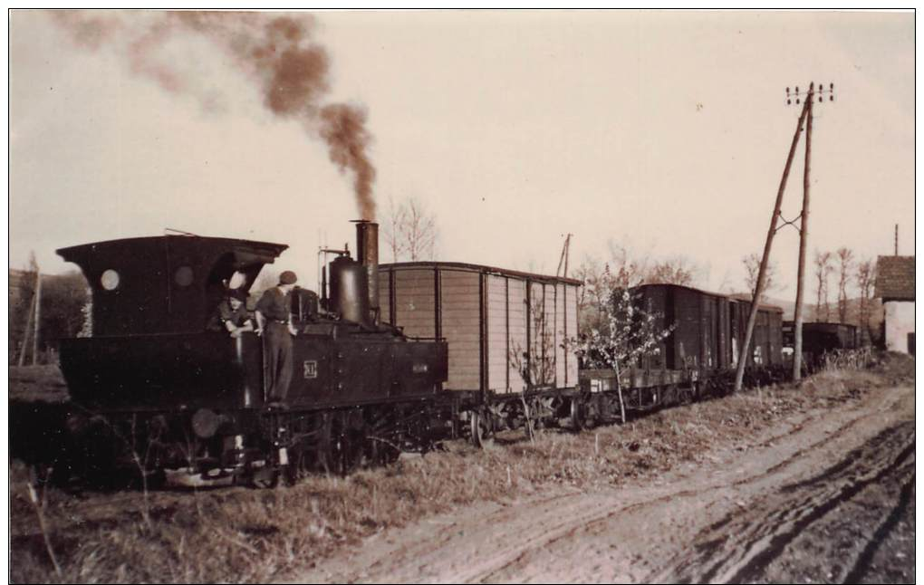 CARTE PHOTO 9X14. TRAIN A ESPIRAT . CHEMINS DE FER DE LIMAGNE . VOIR LES 2 SCANS. - Trains