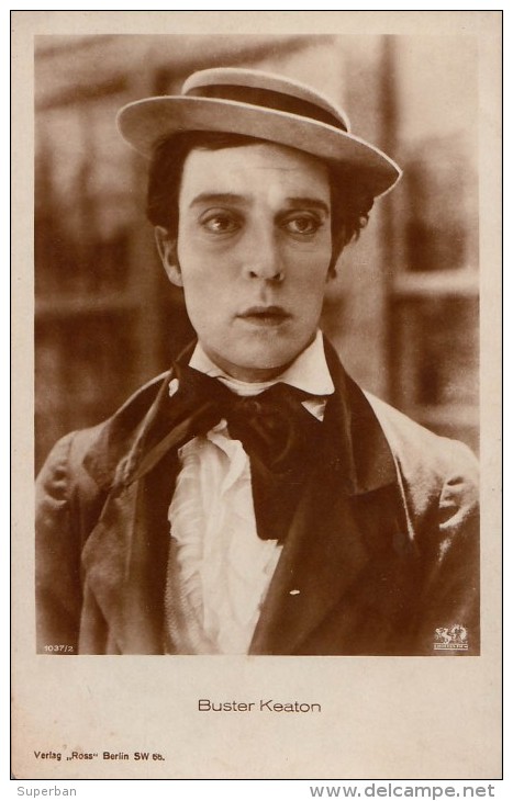 CINÉMA ANCIEN : BUSTER KEATON - CARTE ´VRAIE PHOTO´ ~ 1920 - ´30 : ROSS VERLAG (p-725) - Schauspieler