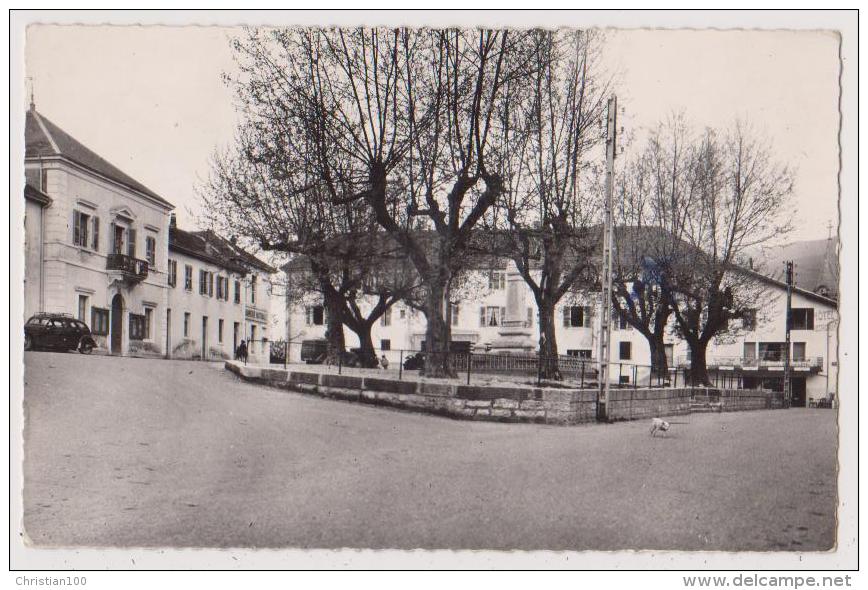 SEYSSEL : LE CENTRE DE LA  VILLE  - CPSM FORMAT CPA - ECRITE ANNEES 50 - 2 SCANS - - Seyssel