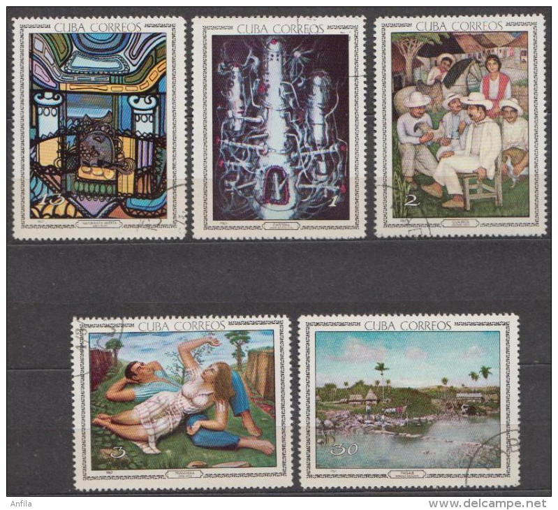 Caribbean Island 1967 - Art. Painting Gemalde   Mi.1272-1276 - Used Gestempelt - Usados