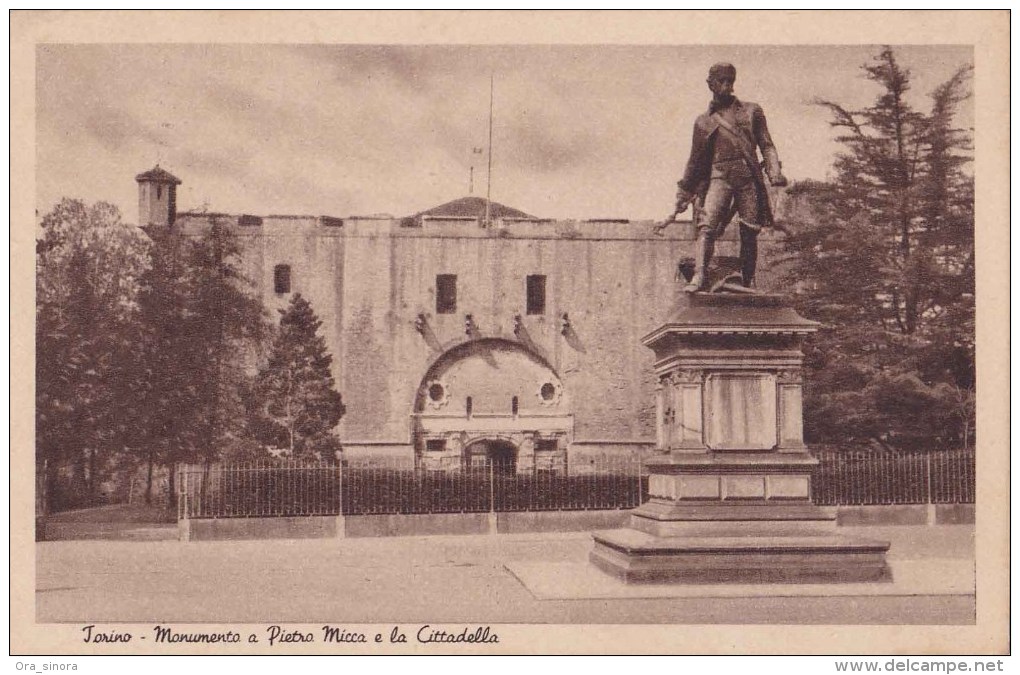 *Cartolina Piemonte Torino Monumento A Pietro Micca E La Cittadella Viaggiata 1941 Senza Francobollo - Autres Monuments, édifices