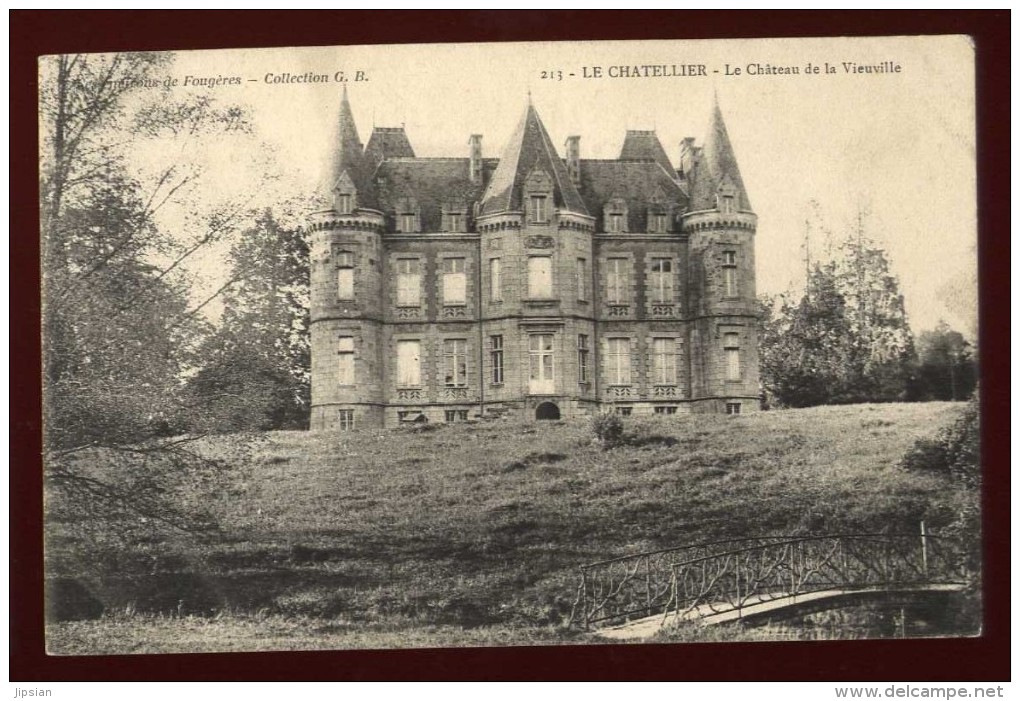 Cpa Du 35  Le Chatellier  Le Château De Vieuville Environs De Fougères NAT15 - Le Châtellier