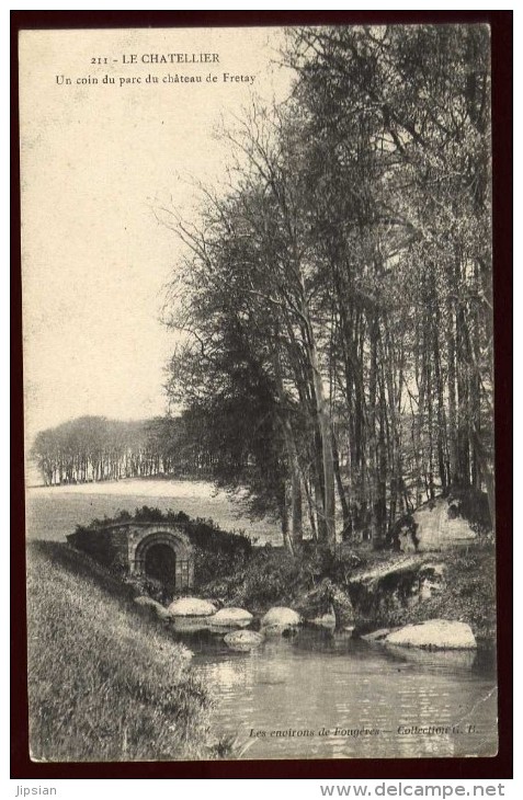 Cpa Du 35  Le Chatellier  Un Coin Du Parc Du Château De Fretay   Environs De Fougères NAT15 - Le Châtellier