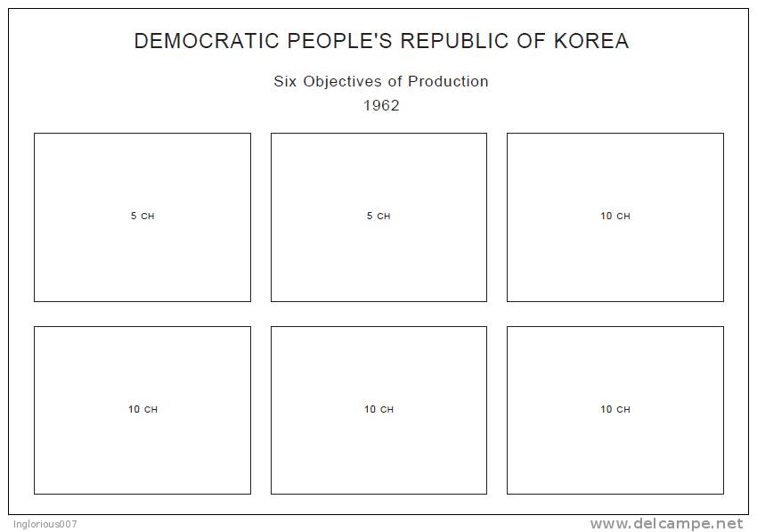 NORTH KOREA (DEMOCRATIC PEOPLE´S REPUBLIC OF KOREA) STAMP ALBUM PAGES 1946-2011 (1035 Pages) - English