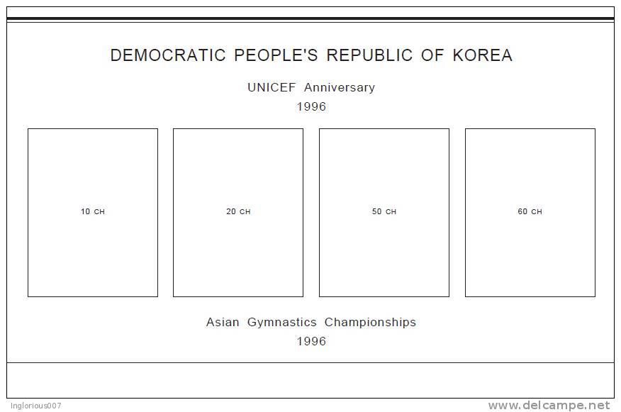 NORTH KOREA (DEMOCRATIC PEOPLE´S REPUBLIC OF KOREA) STAMP ALBUM PAGES 1946-2011 (1035 pages)