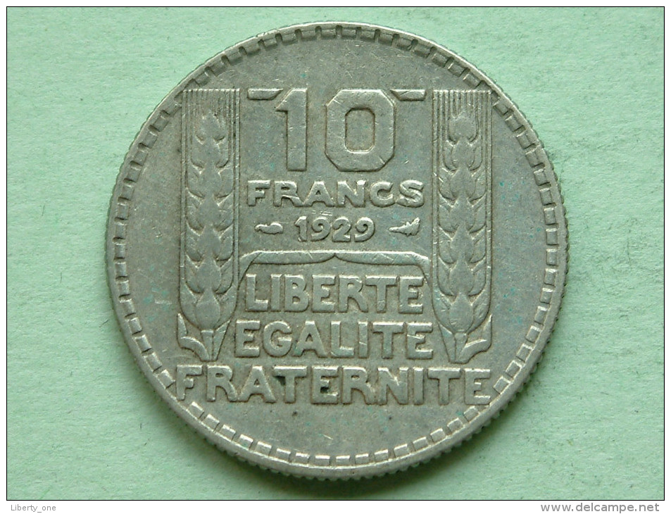 1929 - 10 Francs / KM 878 ( Uncleaned - For Grade, Please See Photo ) ! - Autres & Non Classés