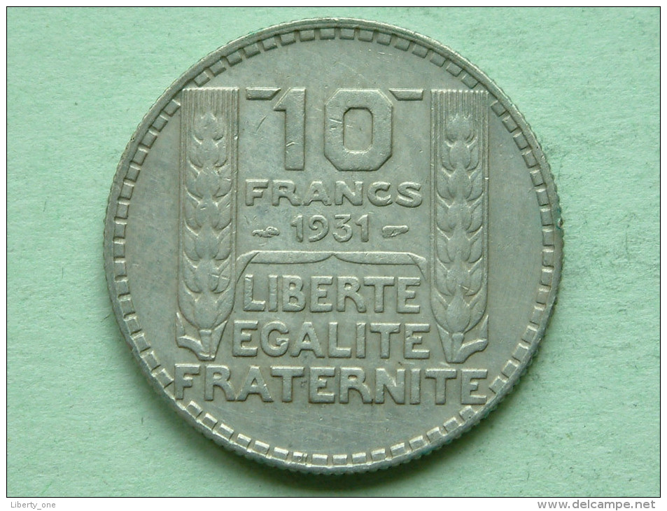 1931 - 10 Francs / KM 878 ( Uncleaned - For Grade, Please See Photo ) ! - Autres & Non Classés