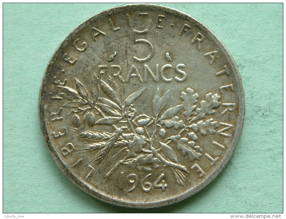 1964 - 5 Francs / KM 926 ( Uncleaned - For Grade, Please See Photo ) ! - Autres & Non Classés