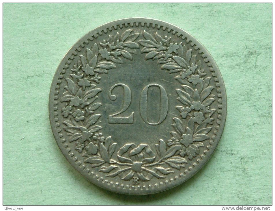 1887 - 20 Rappen / KM 29 ( Uncleaned - For Grade, Please See Photo ) ! - Autres & Non Classés