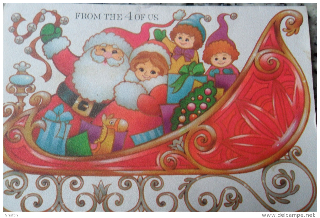 Carte De Voeux Pere Noel Hallmark Ecrit - Babbo Natale