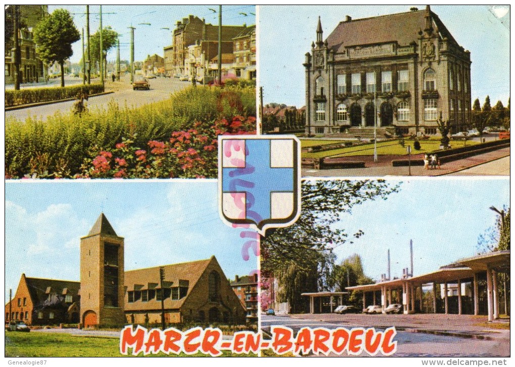 59 - MARCQ EN BAROEUL - LE CROISE LAROCHE - HOTEL DE VILLE - EGLISE ST PAUL- HIPPODROME DES FLANDRES - Marcq En Baroeul