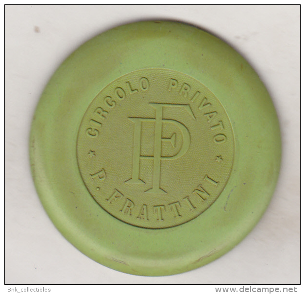 Old Casino Token , Circolo Privato PF P Frattini - 100 - Rare - Casino