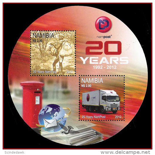 NAMIBIA - 2012 20yrs OF NAMPOST - MIN/SHT - MINT NH - Namibia (1990- ...)