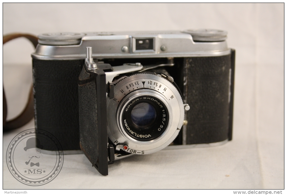 VOIGTLANDER VITO II 35mm Folding Camera/ Bellows Camera With Original Leather Case - Appareils Photo