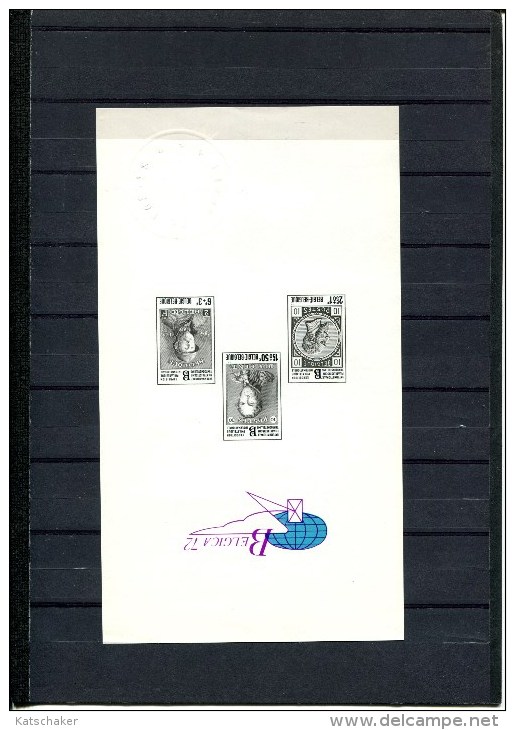 256752959 1972 BELGIE ZNE3 BELGICA 1972 Postfris Mint Neve Hinged - Feuillets N&B Offerts Par La Poste [ZN & GC]