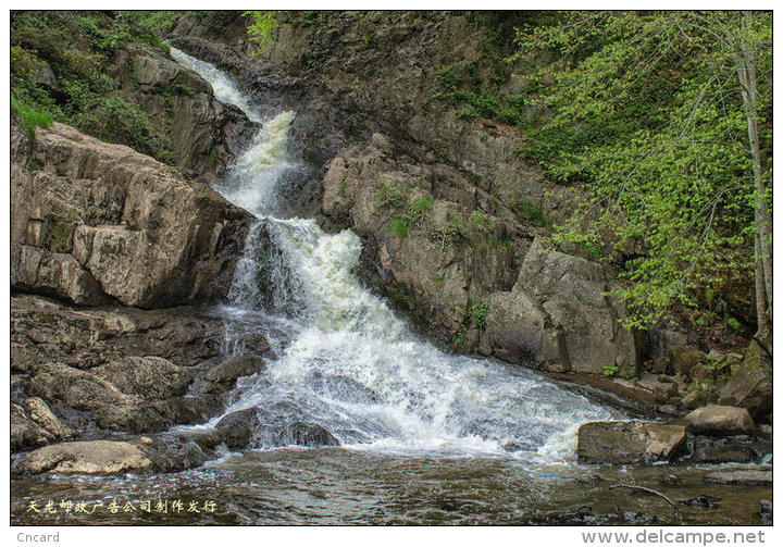 [ T08-003 ] waterfall ,China 10 pre-stamped cards