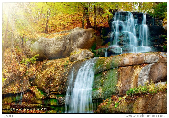 [ T08-007 ] Waterfall ,China 10 Pre-stamped Cards - Other & Unclassified