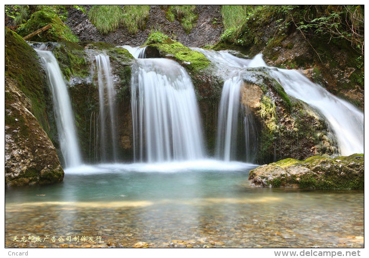 [ T08-010 ] waterfall ,China 10 pre-stamped cards