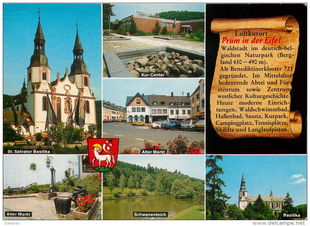 Prum, Germany Postcard Used Posted To NL 1980s - Pruem