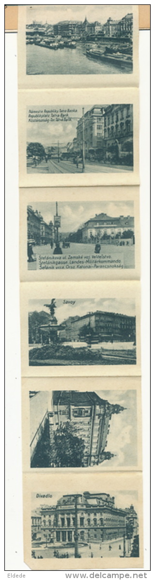 Bratislava Pressburg No 21 Multi View System Mechanical Card 10 Views Tatra Bank Savoy Divaldo Etc - Slovaquie