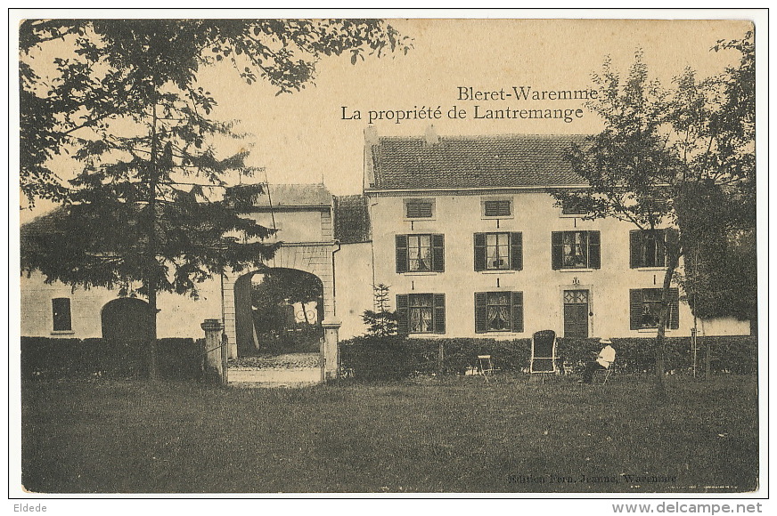 Bleret Waremme La Propriété De Lantremange  Edit Fern. Jeanne - Waremme