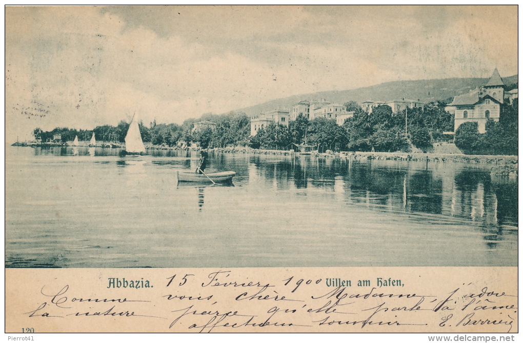 CROATIE - ABBAZIA - Villen Am Hafen (1900) - Croatie