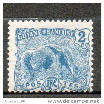 GUYANNE 2c Bleu 1904-07 N°50 - Neufs