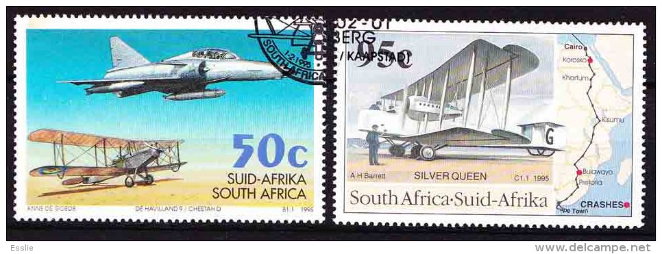 South Africa - 1995 - 75 Years South African Airforce And 75th Anniversary Of Trans African Flight - Aviation - Oblitérés