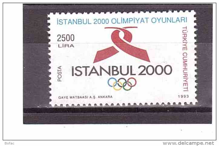 2747   NSG  Y&amp;T  (Logo Olympiques)  *TURQUIE*  13/08 - Ungebraucht